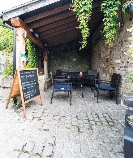 View of external beer garden