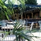 Beer garden outside of a pub