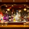 Interior bar shelf with several different spirits