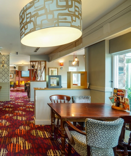 Restaurant area in a pub