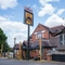 The exterior facade, signage and seating area of The Belfry in Beighton.