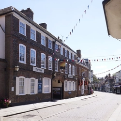 The outside of the Sun Hotel.