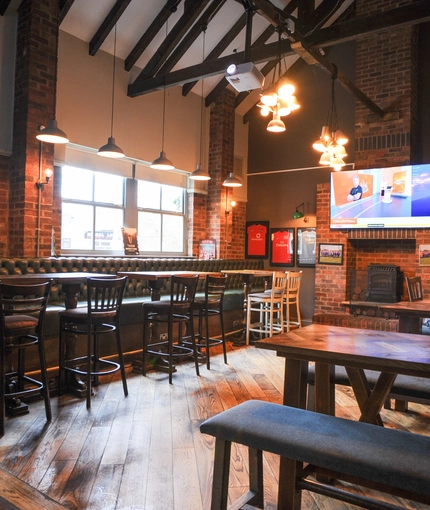 interior restaurant with seating area