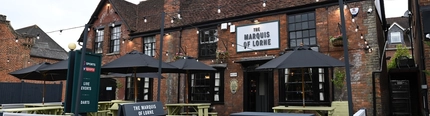exterior facade of the pub