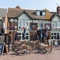 External view of a pub and beer garden