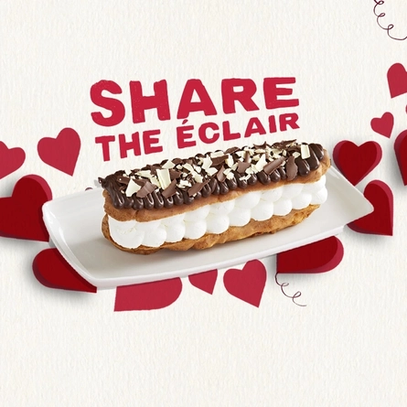 Valentine's Day at Farmhouse Inns, Share the éclair.