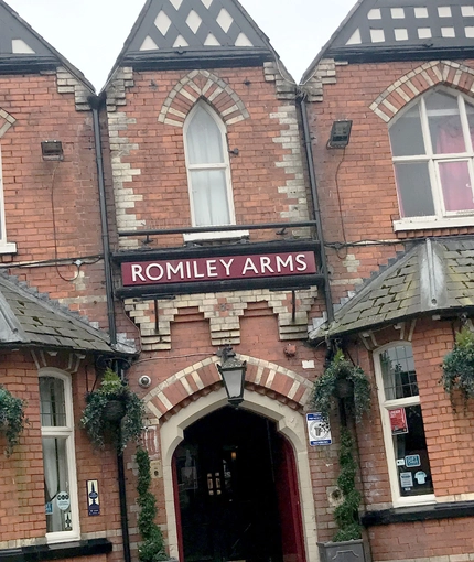 Romiley
  Arms (Romiley) Exterior