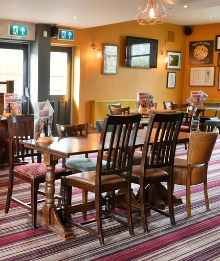 Restaurant area in a pub