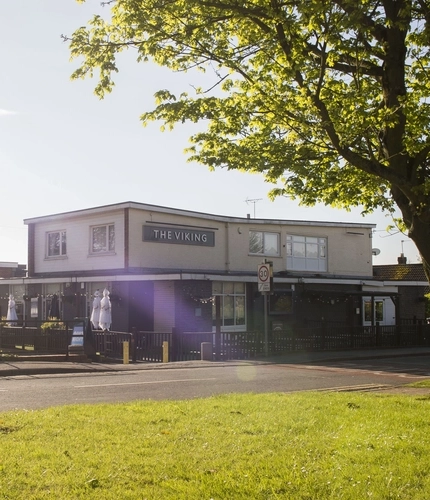 External view of a pub entrance