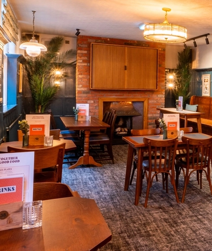 interior dining area of a Greene King pub