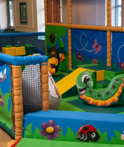 A children's soft play area at the Wacky Warehouse at The Stanley Ferry.