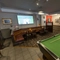interior seating area with pool table