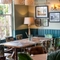 A table in the restaurant of Himley House.