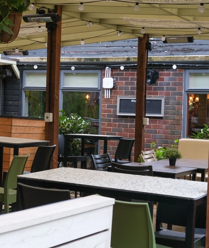 exterior beer garden