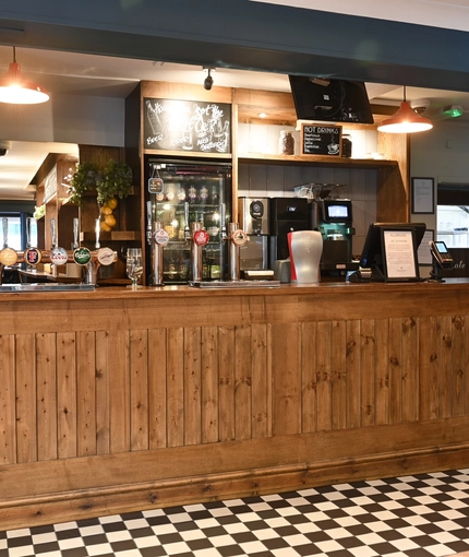 The interior bar at The Greengage.