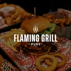 The Flaming Grill logo.