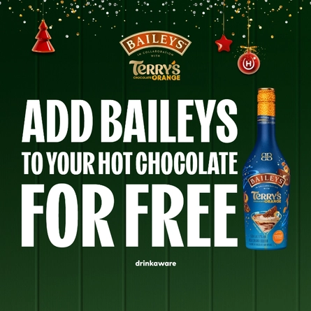 A banner promoting the November Big Weekend in conjunction with Baileys Terry's Chocolate Orange Cream Liqueur at selected Hungry Horse venues.