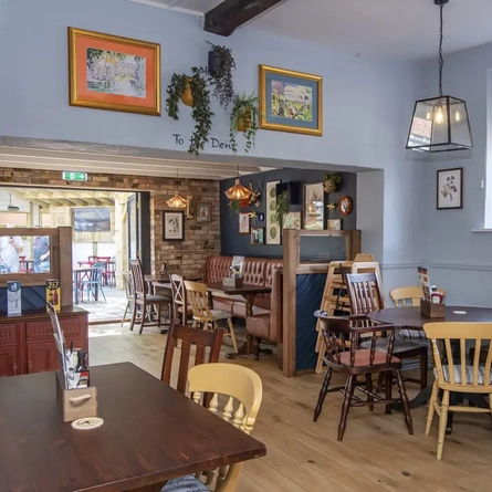 interior seating area of the pub