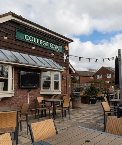 exterior beer garden