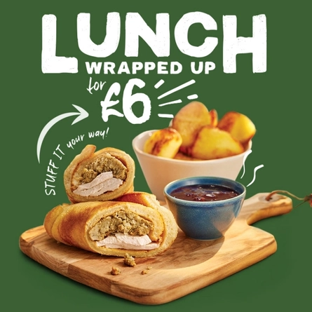£6 Yorkie Wrap Lunch Deal