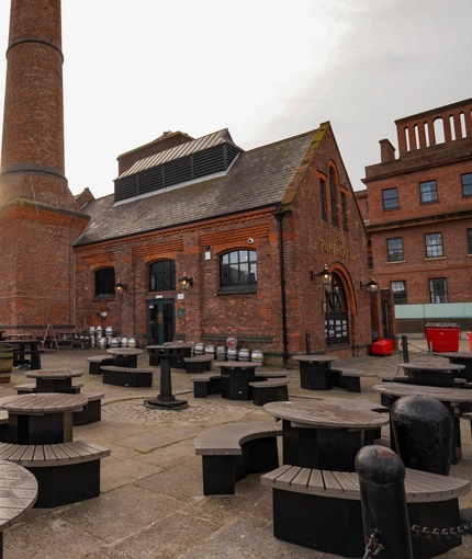 exterior beer garden
