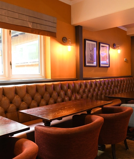 interior restaurant and seating area