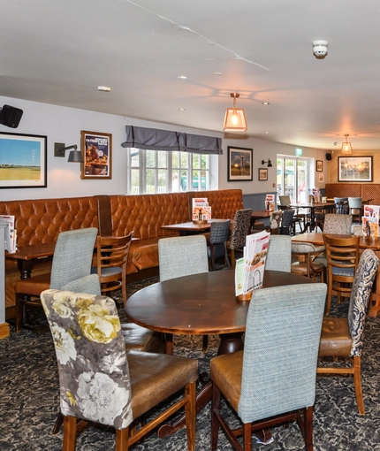 interior seating area of the pub