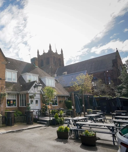 exterior of the pub