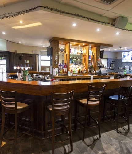 Interior shot of the bar