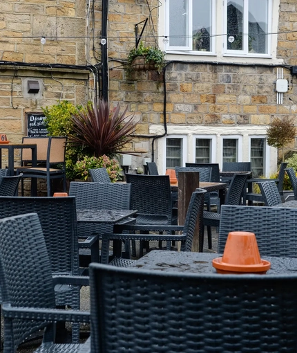 exterior beer garden