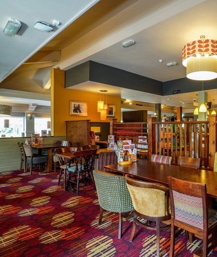 Restaurant area in a pub