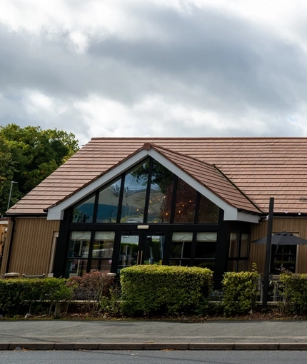 The exterior facade of the Hem Heath.