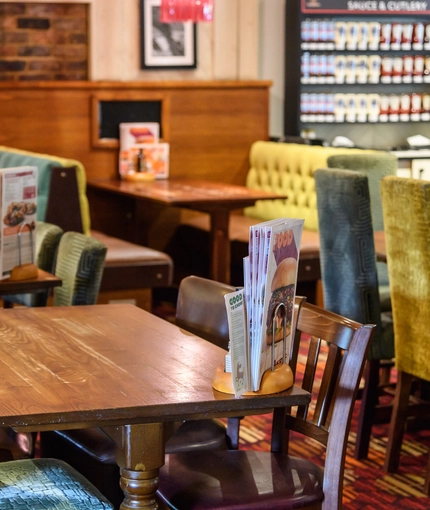 Restaurant area in a pub