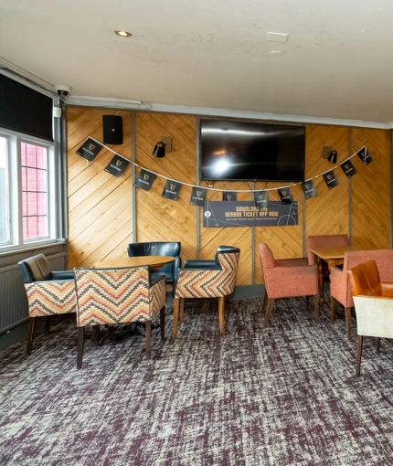 Restaurant area in a pub