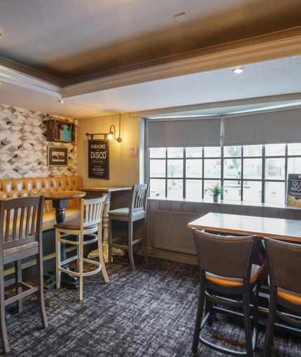 interior restaurant and seating area