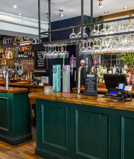 Interior image of bar