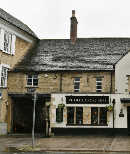 External view of a pub entrance