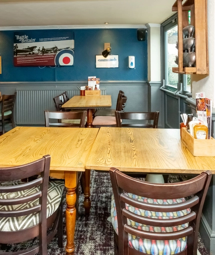 Restaurant area in a pub