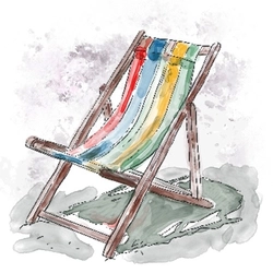 Illustration of a deck chair for the Nottingham beach event