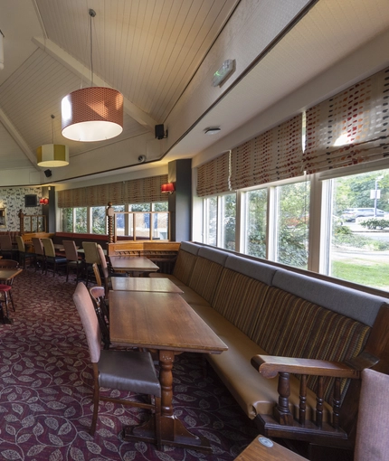 interior restaurant and seating area