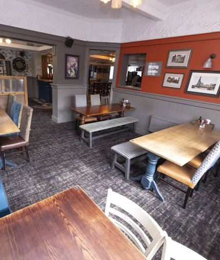 interior restaurant and seating area
