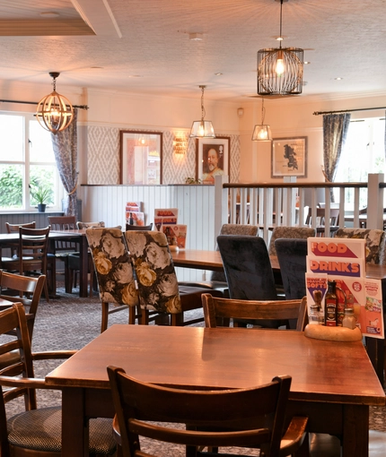 interior restaurant and seating area