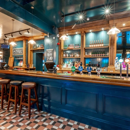 The bar in the Griffin.