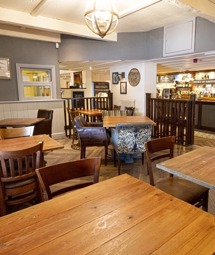 interior restaurant and seating area