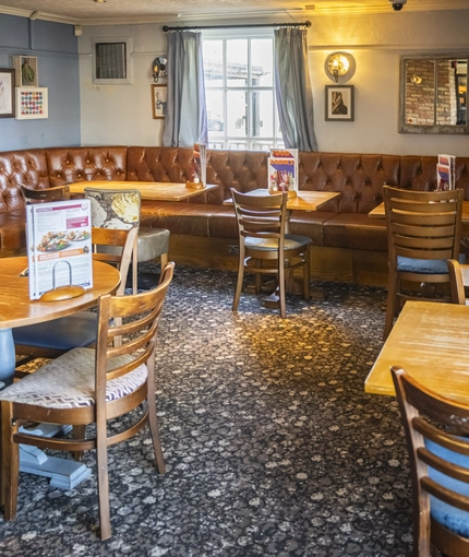 Restaurant area in a pub