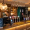 The bar at the Three Horse Shoes.