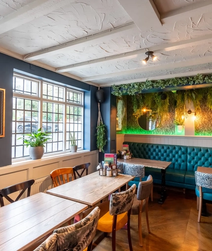 Restaurant area in a pub