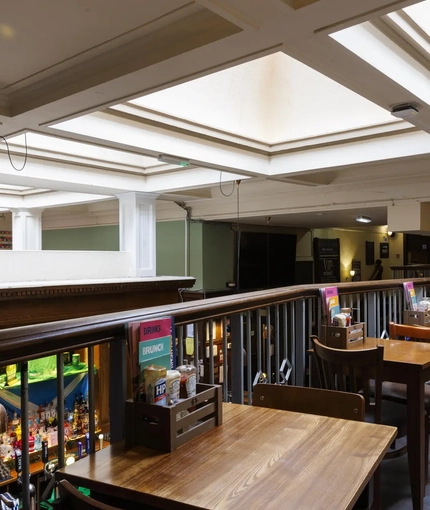 interior restaurant and seating area