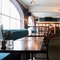 Interior seating area in a pub restaurant