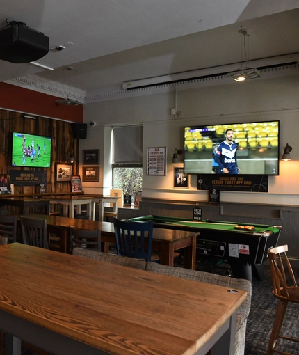 interior restaurant and seating area